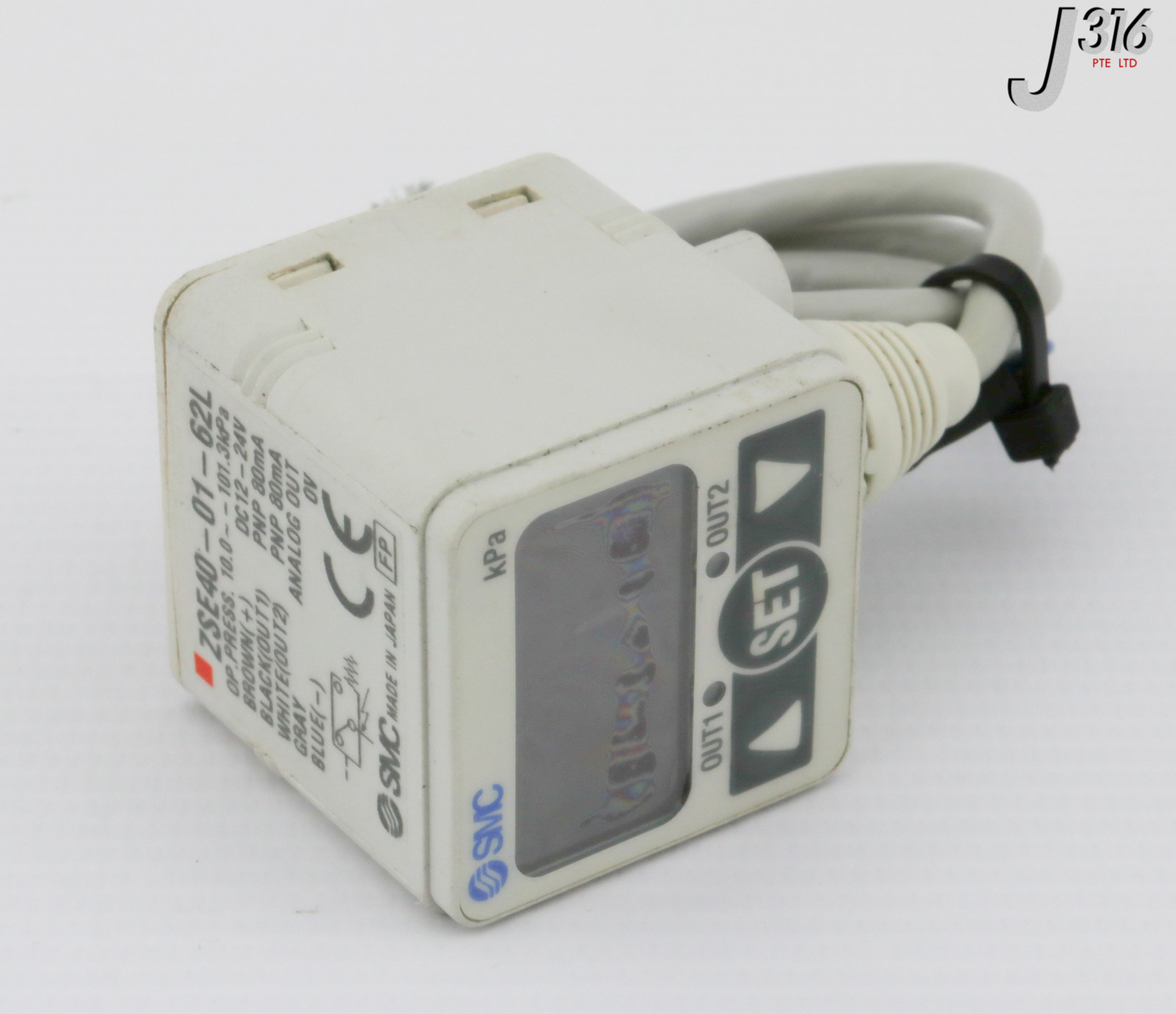 30885 SMC VACUUM PRESSURE SWITCH ZSE40 01 62L J316Gallery